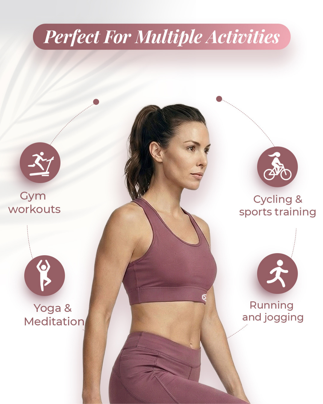 full sports bra coverage gym bra for ladies