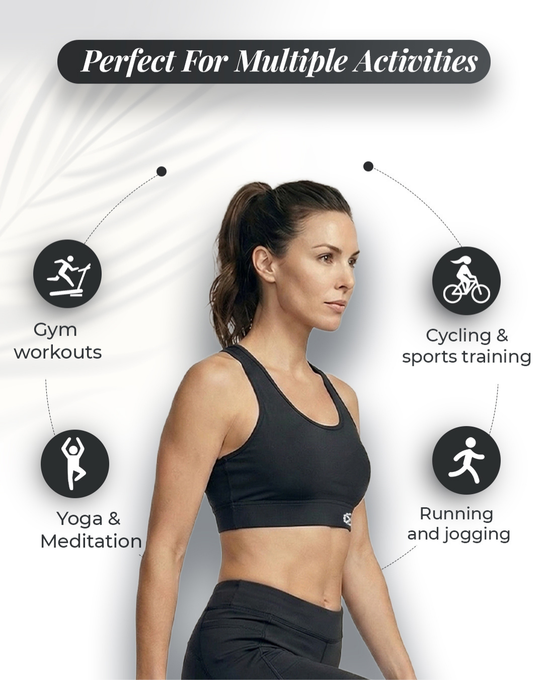 racerback sports bra sweat resistant gym bra