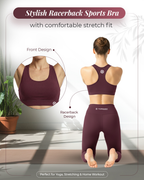 full sports bra high coverage workout bra