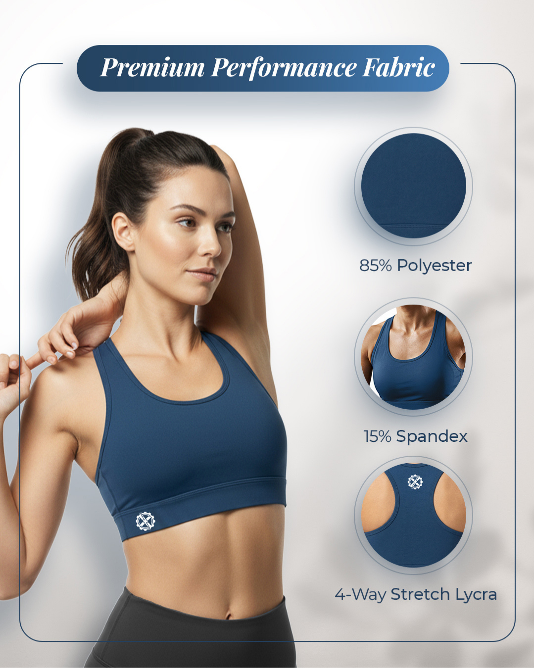 yoga sports bra lightweight stretchable workout bra