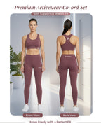 gym suit for girl flexible fitness co-ord set
