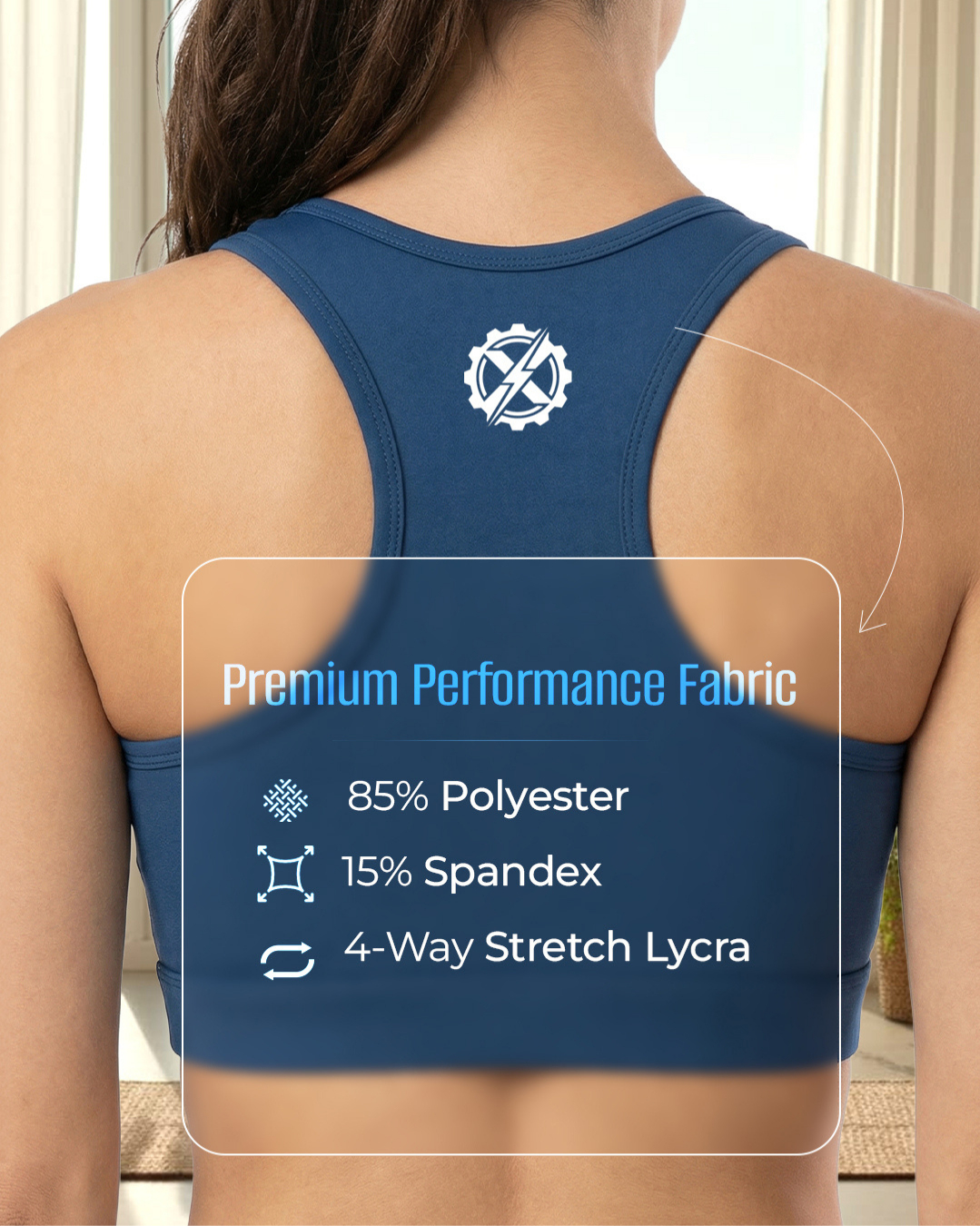 full sports bra coverage gym bra for ladies