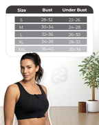 zip bra comfortable gym bra for ladies