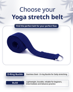 Yoga Deep Stretch Belt - Blue