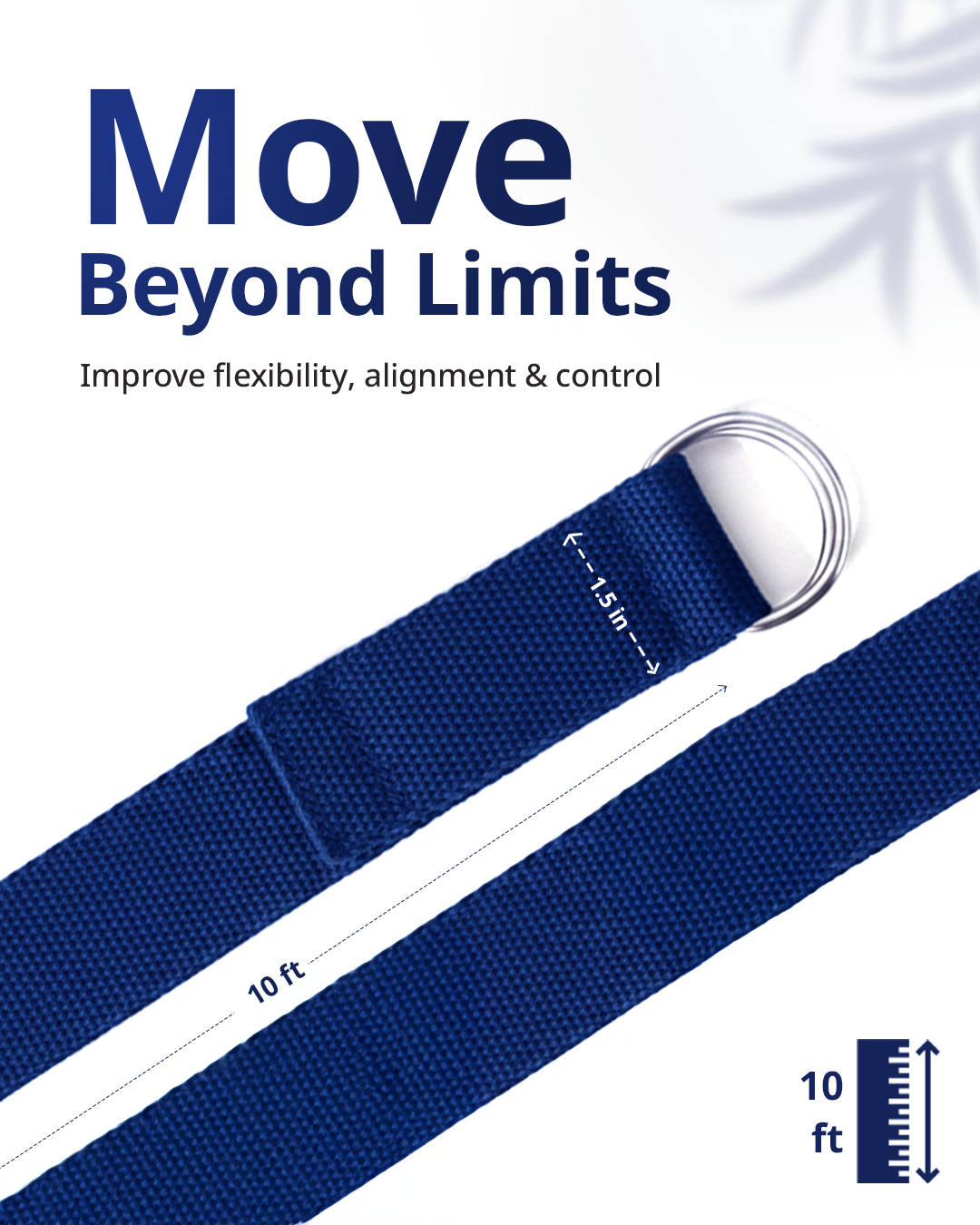 Yoga Deep Stretch Belt - Blue