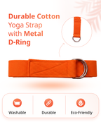 Yoga Deep Stretch Belt - Orange
