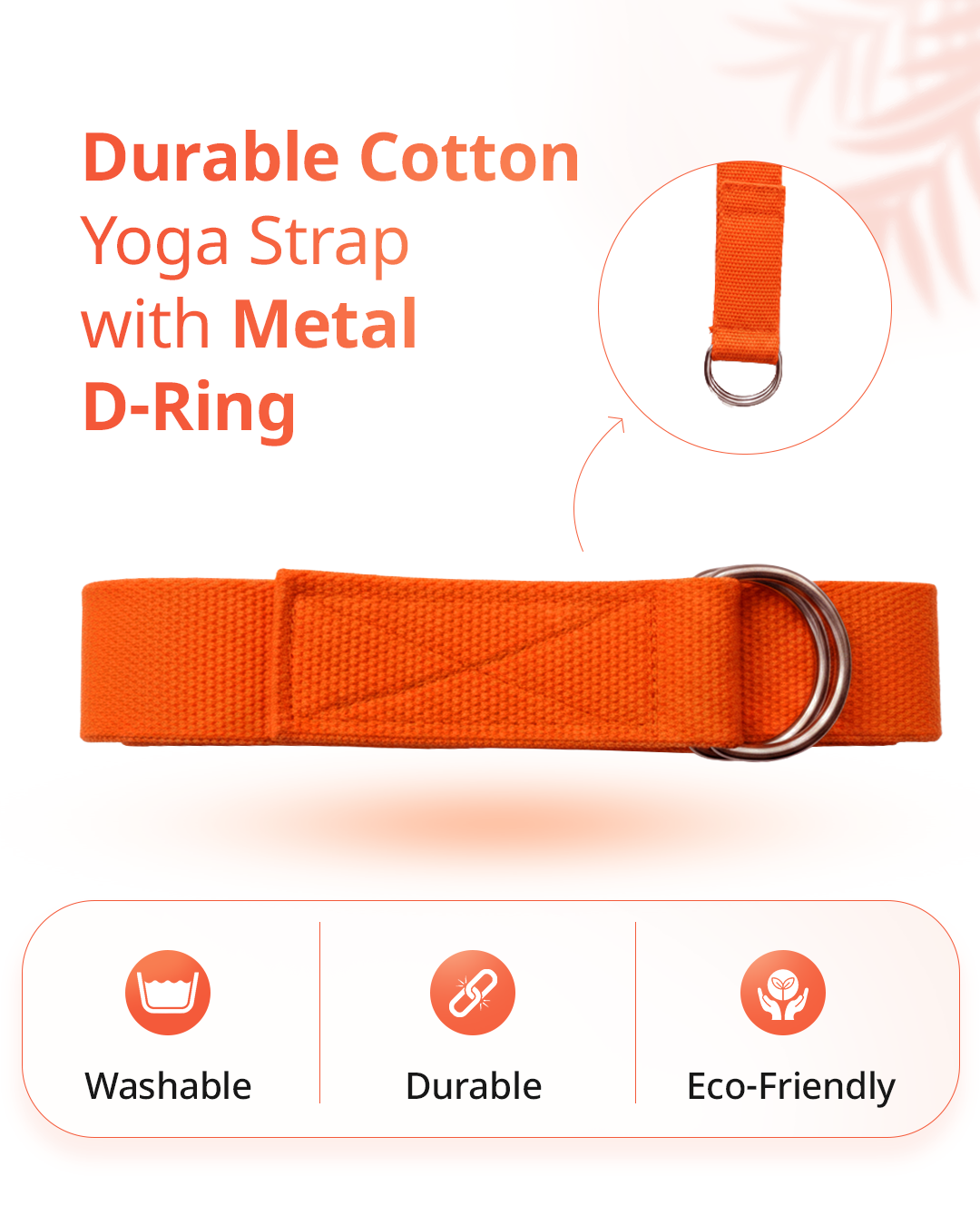 Yoga Deep Stretch Belt - Orange