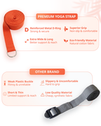 Yoga Deep Stretch Belt - Orange