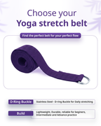 Yoga Deep Stretch Belt - Purple