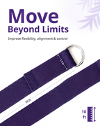 Yoga Deep Stretch Belt - Purple