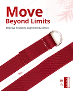 Yoga Deep Stretch Belt - Red