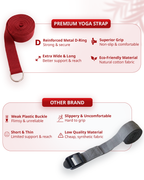 Yoga Deep Stretch Belt - Red