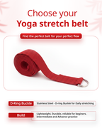 Yoga Deep Stretch Belt - Red