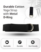 Yoga Deep Stretch Belt - Black