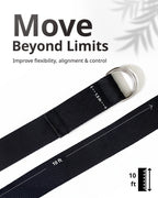 Yoga Deep Stretch Belt - Black