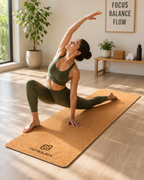 100 % Pure Cork Yoga Mat with Bag | Exercise Mat