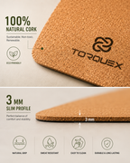 100 % Pure Cork Yoga Mat with Bag | Exercise Mat