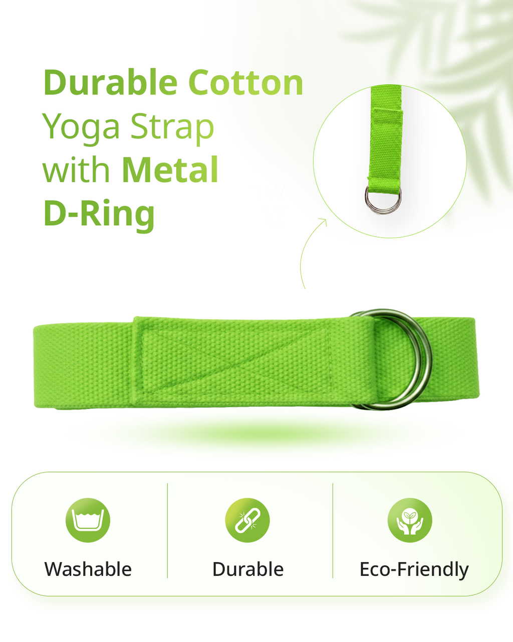 Yoga Deep Stretch Belt - Neon