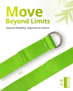 Yoga Deep Stretch Belt - Neon